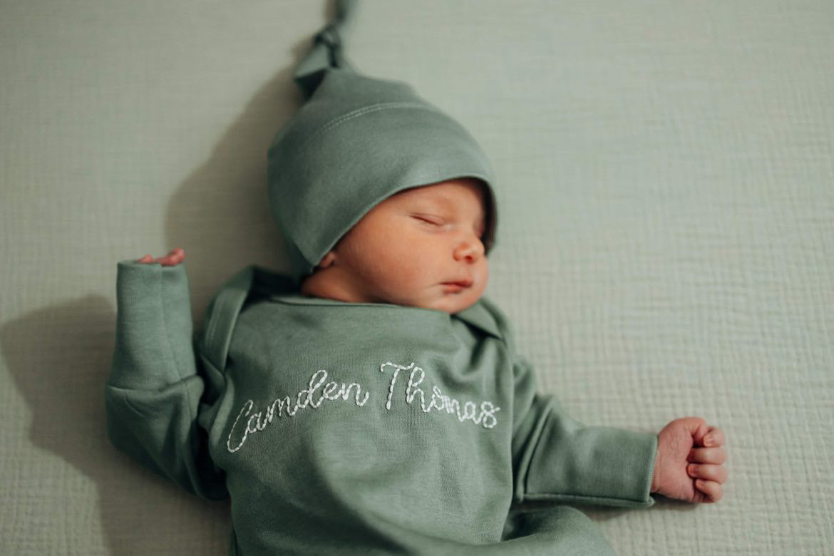 Newborn Gown & Hat