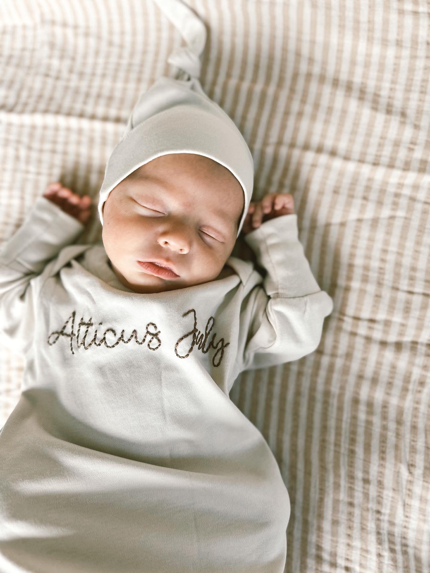 Newborn Gown & Hat