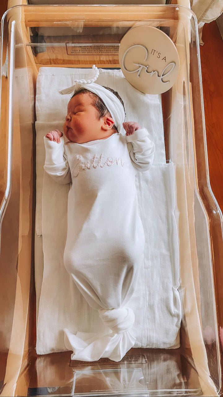 Newborn Gown & Hat