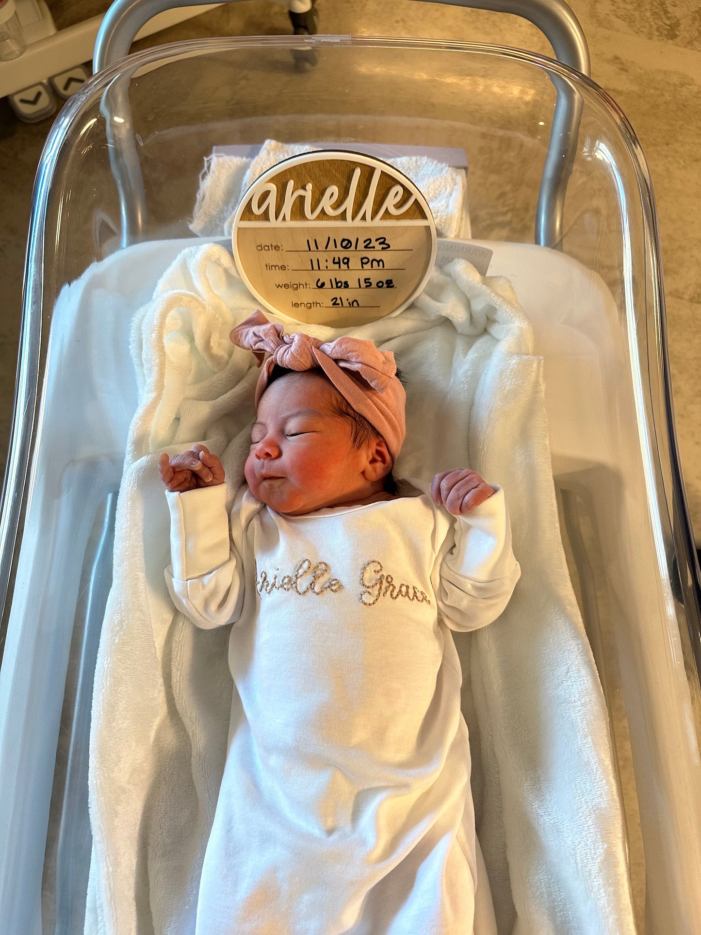Newborn Gown & Hat