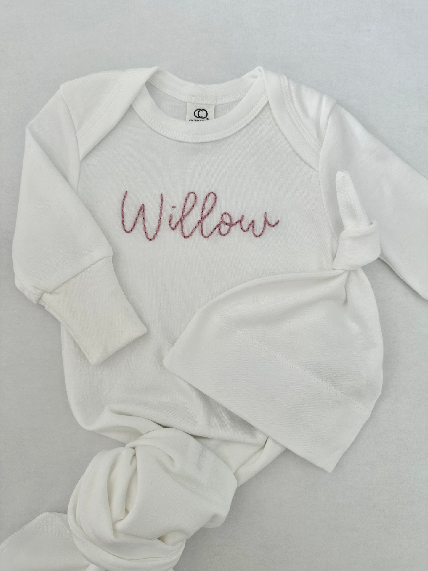 Newborn Gown & Hat