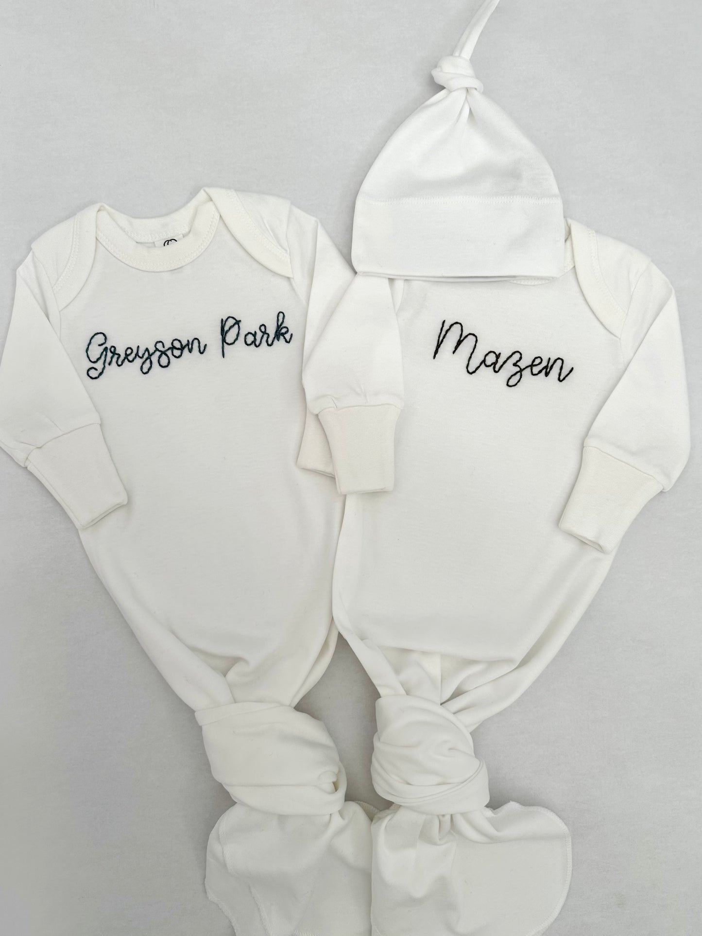 Newborn Gown & Hat