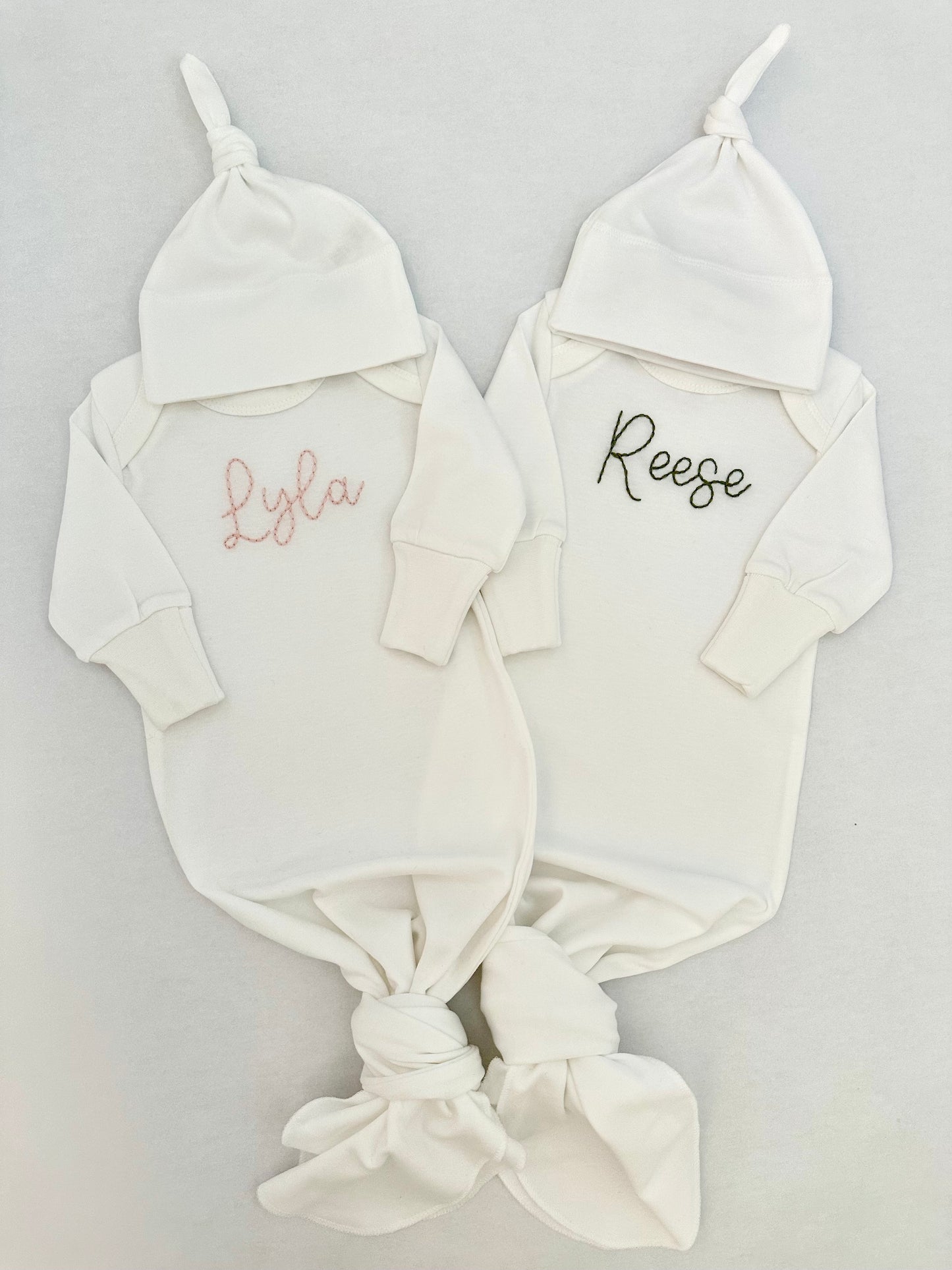 Newborn Gown & Hat