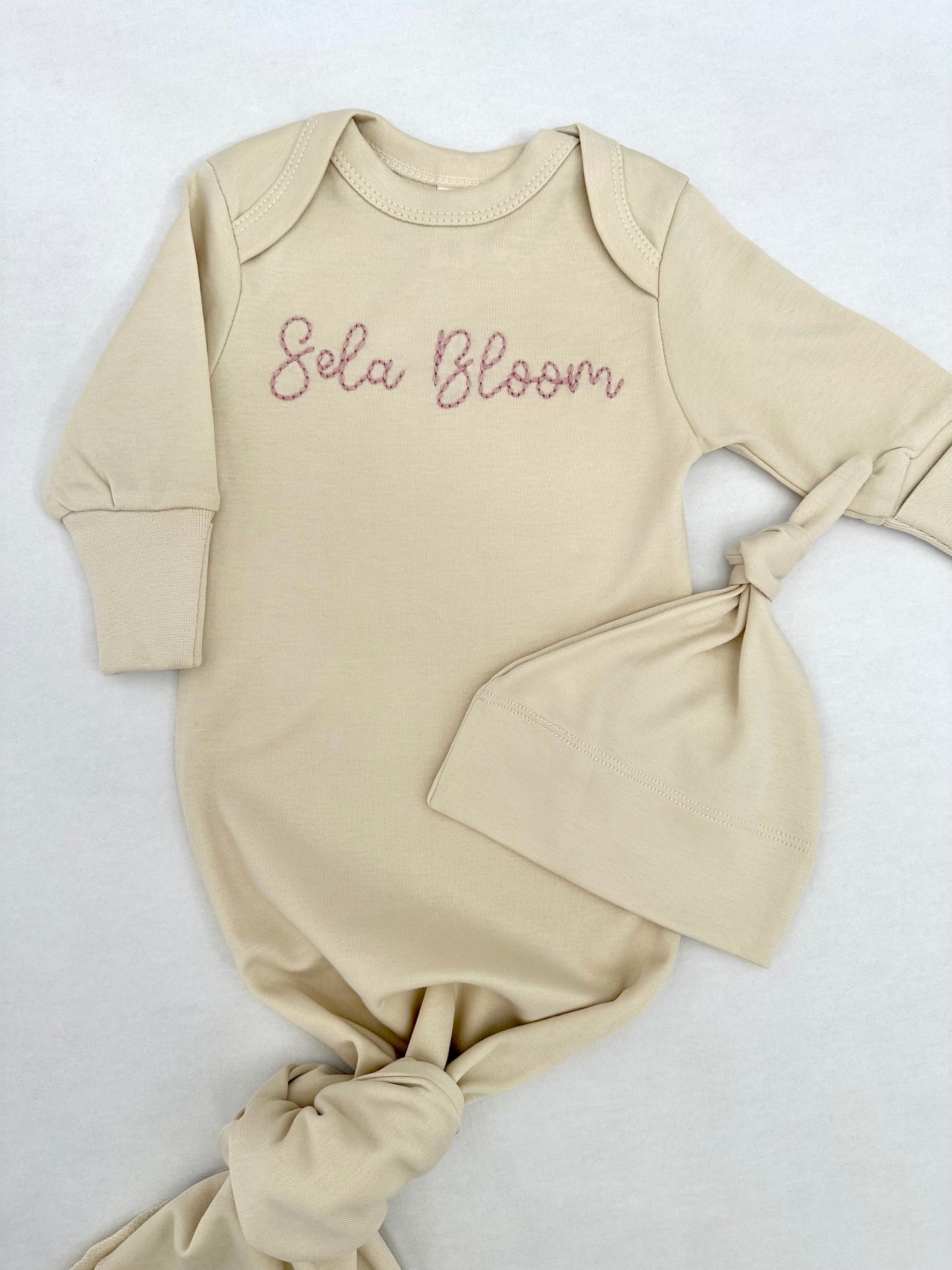 Newborn Gown & Hat