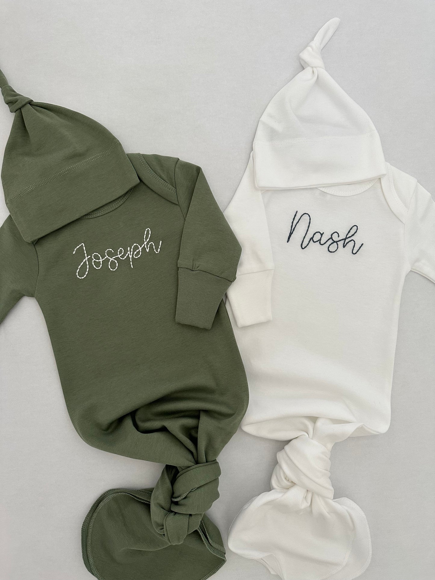 Newborn Gown & Hat