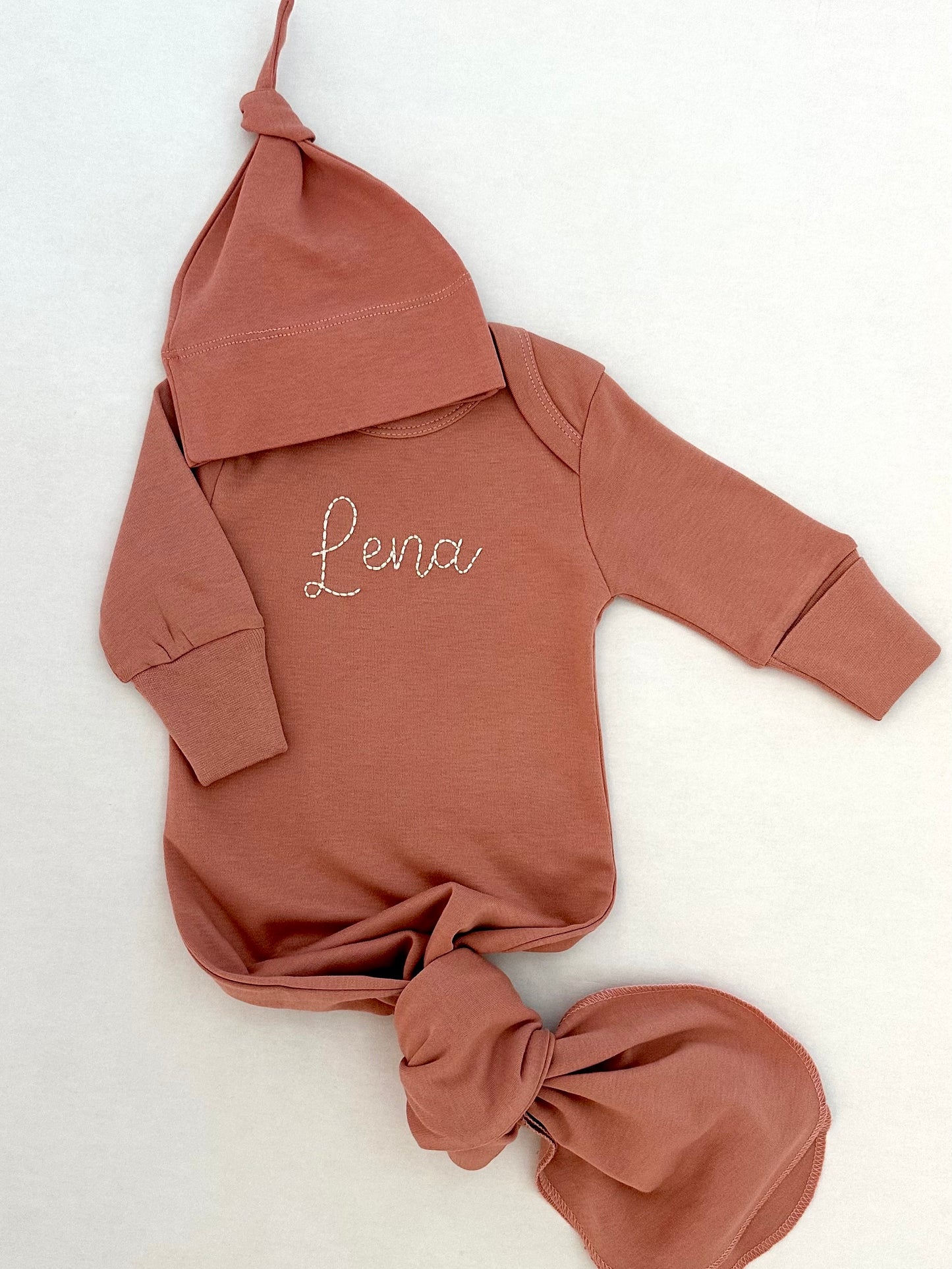 Newborn Gown & Hat