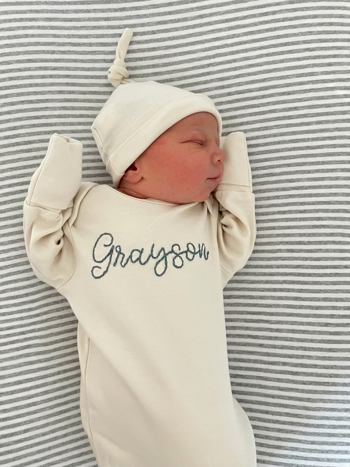 Newborn Gown & Hat