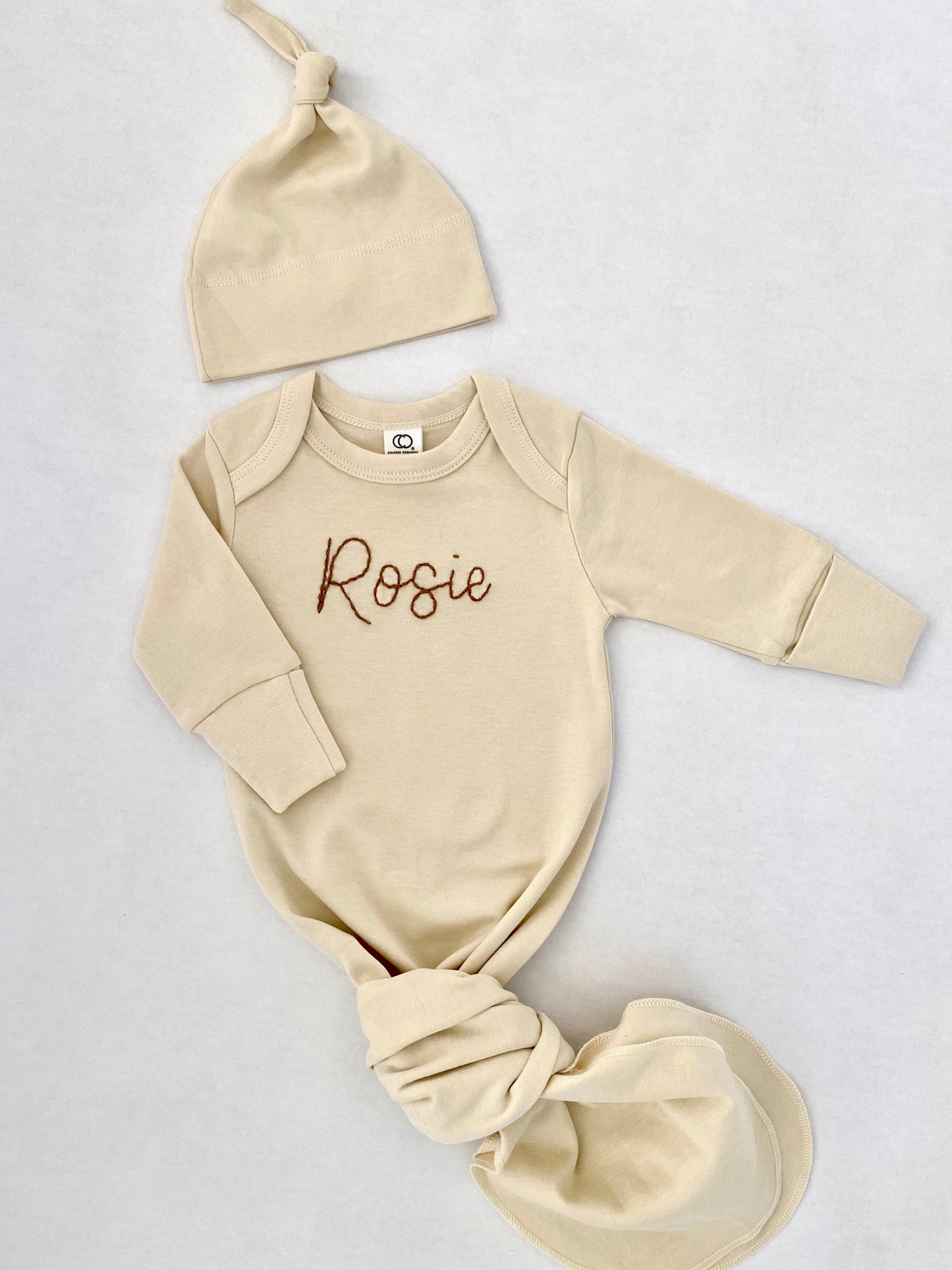 Newborn Gown & Hat